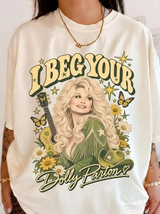 Tops - I Beg Your Parton Shirt, Dolly Parton Tshirt, Country Music Legend Tee